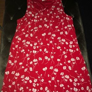 Maurice’s red floral dress